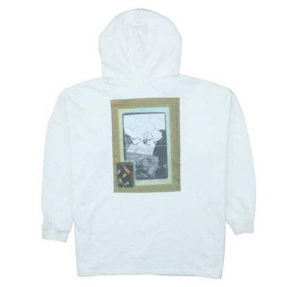 Mens UK Size S adidas White Pullover Hoodie