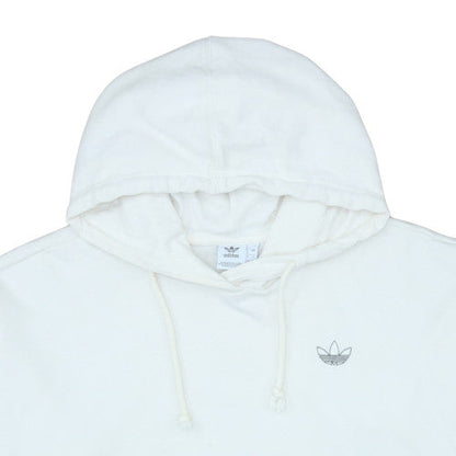 Mens UK Size S adidas White Pullover Hoodie