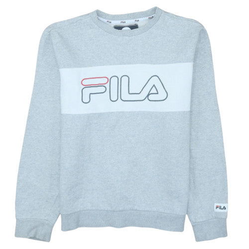 Mens UK Size S FILA Grey Pullover Sweatshirt