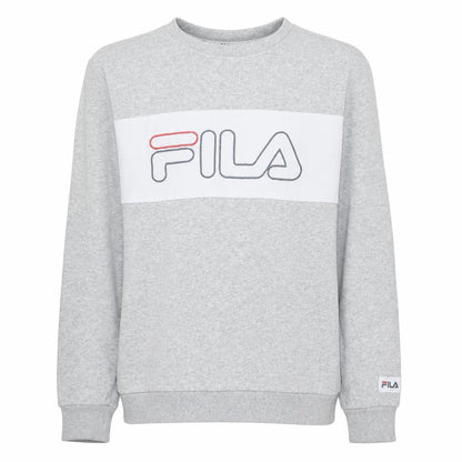 Fila Men's Grey Crew Neck Logo Sweatshirt Size S