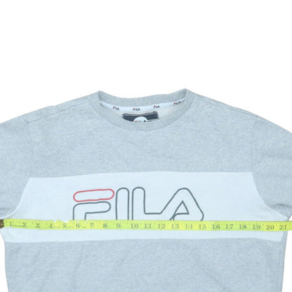 Mens UK Size S FILA Grey Pullover Sweatshirt