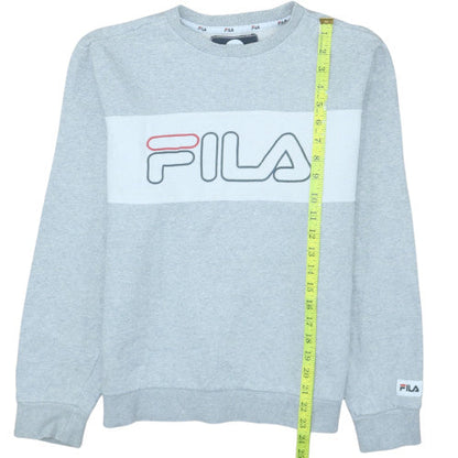 Mens UK Size S FILA Grey Pullover Sweatshirt
