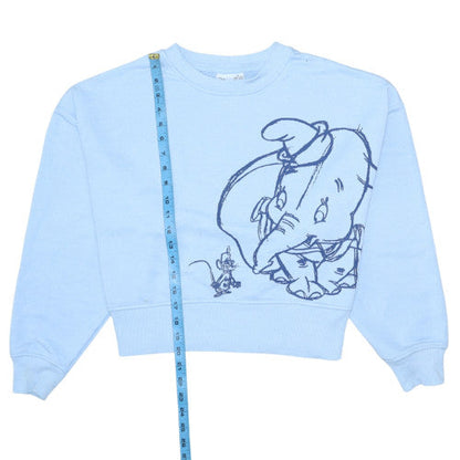 Womens UK Size S Disney Blue Pullover Sweatshirt