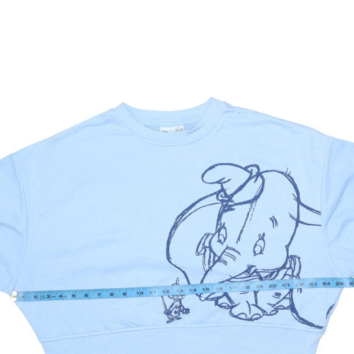 Womens UK Size S Disney Blue Pullover Sweatshirt