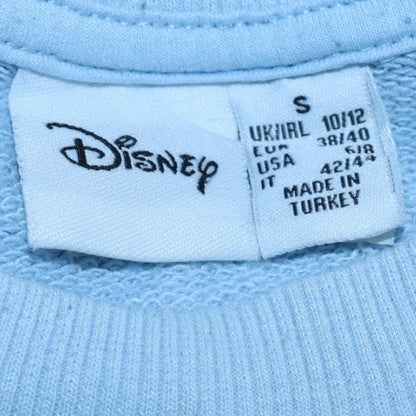 Womens UK Size S Disney Blue Pullover Sweatshirt