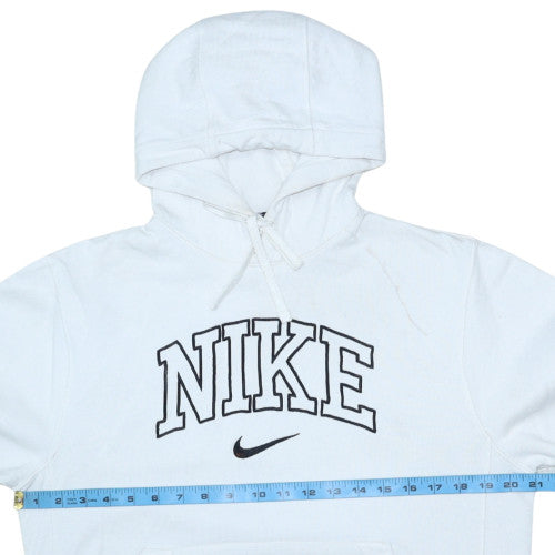 Womens UK Size S Nike White Pullover Hoodie