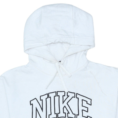 Womens UK Size S Nike White Pullover Hoodie