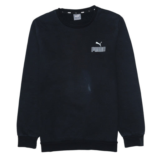 Mens UK Size M PUMA Black Pullover Sweatshirt