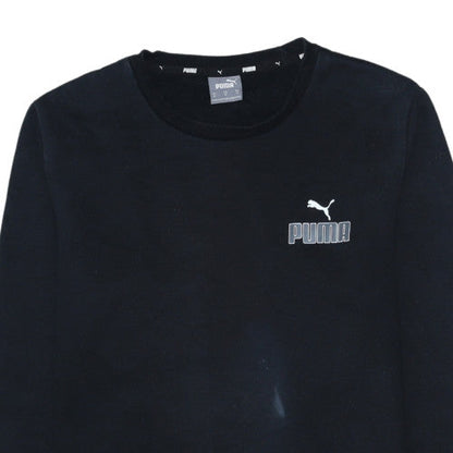 Mens UK Size M PUMA Black Pullover Sweatshirt