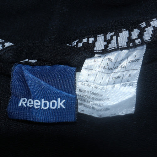 Womens UK Size M Reebok Black Full Zip Hoodie