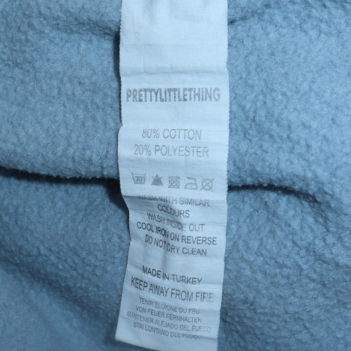 Womens UK Size 10 PRETTYLITTLETHING Blue Pullover Hoodie