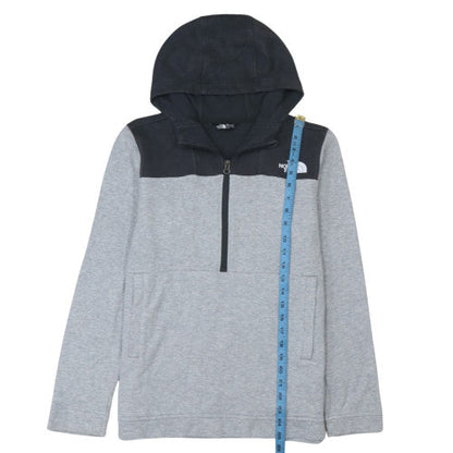 The North Face Boys Grey XL Pullover Fleece Hoodie with 1/4 Zip