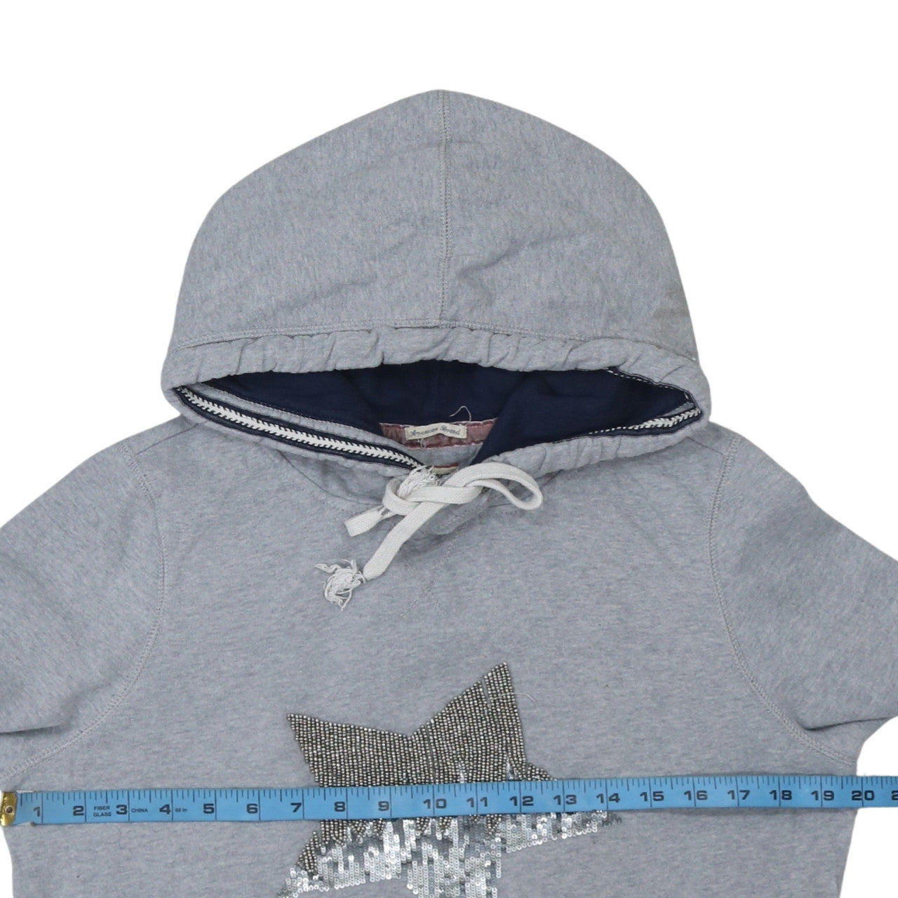 Womens UK Size M Hilfiger Denim Grey Pullover Hoodie