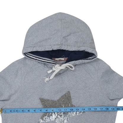 Womens UK Size M Hilfiger Denim Grey Pullover Hoodie