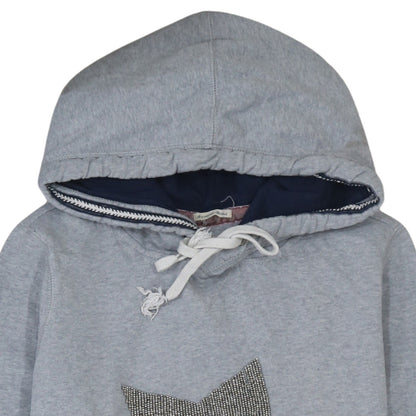 Womens UK Size M Hilfiger Denim Grey Pullover Hoodie
