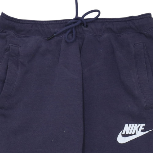 Womens UK Size M Nike Regular Fit Jogger Blue Trousers
