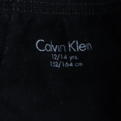 Calvin Klein Girls Black Jogger Trousers 12-14 Years Elastic Waist