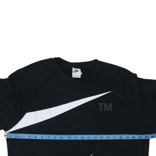 Mens UK Size M Nike Black Pullover Sweatshirt