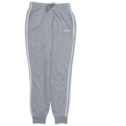 Adidas Womens Grey XS Track Pants Elastic Waist Side Stripe