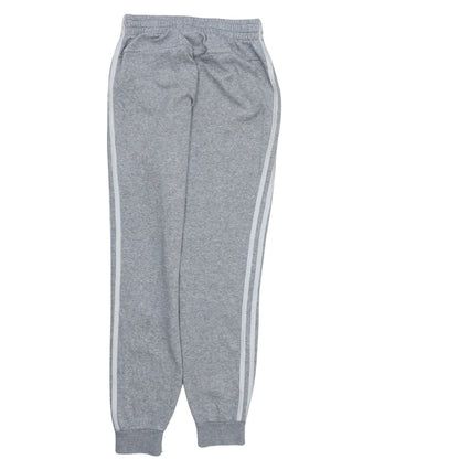 Adidas Womens Grey XS Track Pants Elastic Waist Side Stripe