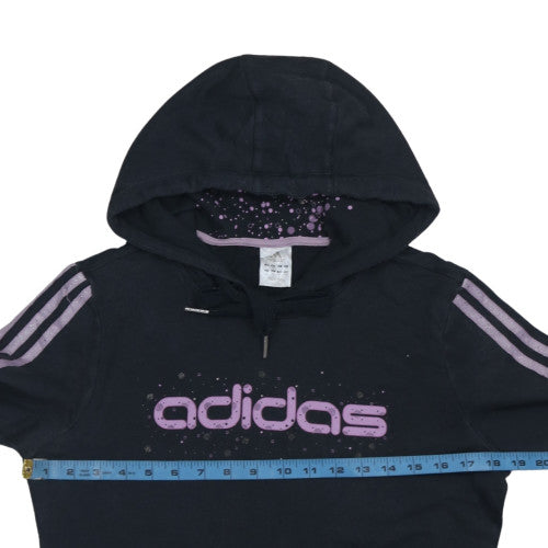 Womens UK Size 14 adidas Black Pullover Hoodie