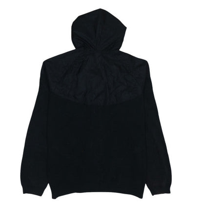Nike Men's Black XL Hooded Track Jacket Full Zip Cotton Nylon