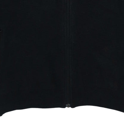 Nike Men's Black XL Hooded Track Jacket Full Zip Cotton Nylon