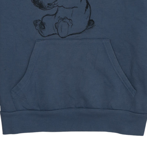 Womens UK Size XS Disney Blue Pullover Hoodie
