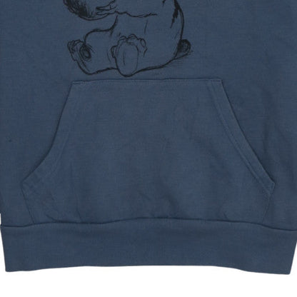 Womens UK Size XS Disney Blue Pullover Hoodie