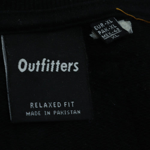Mens UK Size XL Outfitters Black Pullover Sweatshirt