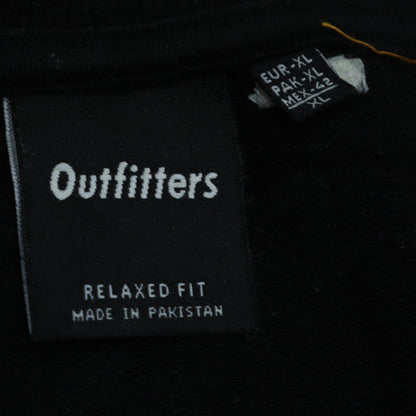 Mens UK Size XL Outfitters Black Pullover Sweatshirt