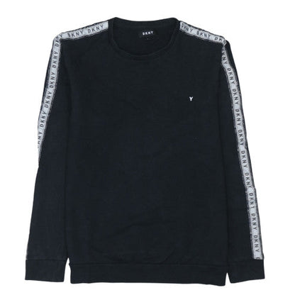 Mens UK Size L DKNY Black Pullover Sweatshirt