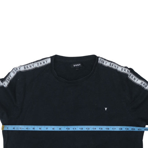 Mens UK Size L DKNY Black Pullover Sweatshirt