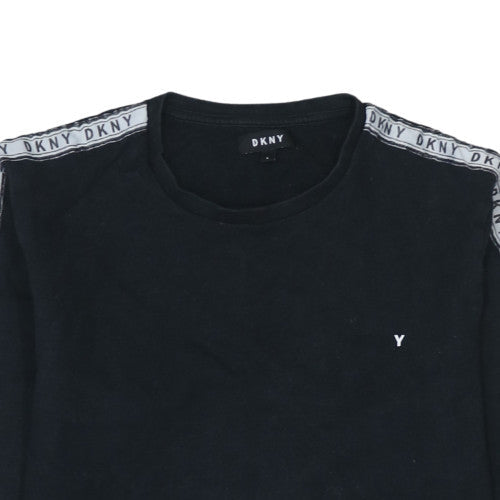 Mens UK Size L DKNY Black Pullover Sweatshirt