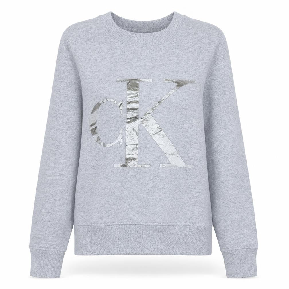 Womens UK Size XS Calvin Klein Jeans Grey Pullover Sweatshirt