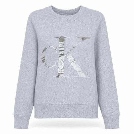 Womens UK Size XS Calvin Klein Jeans Grey Pullover Sweatshirt