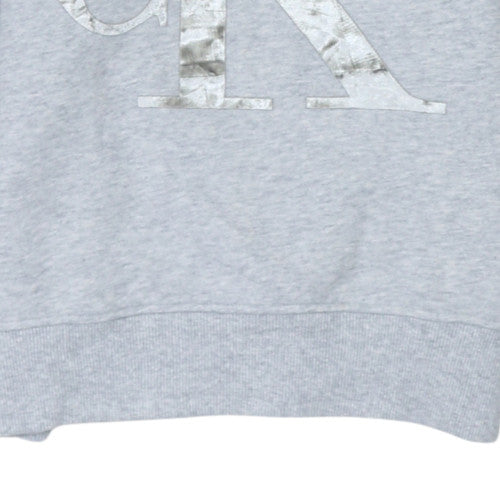 Womens UK Size XS Calvin Klein Jeans Grey Pullover Sweatshirt