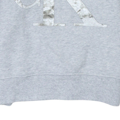 Womens UK Size XS Calvin Klein Jeans Grey Pullover Sweatshirt