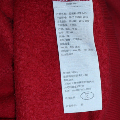 Mens UK Size XS Hollister Red Pullover Hoodie