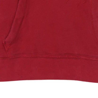 Mens UK Size XS Hollister Red Pullover Hoodie