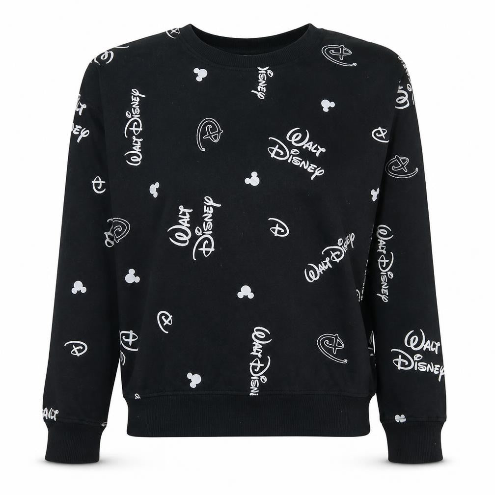 Womens UK Size XS Primark Black Pullover Sweatshirt
