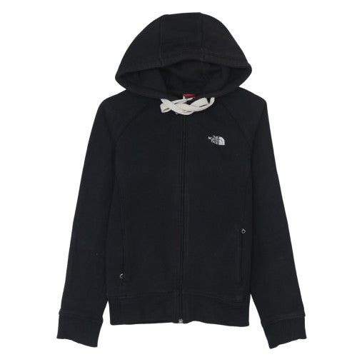 Womens UK Size M The North Face Black Full Zip Hoodie