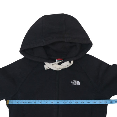 Womens UK Size M The North Face Black Full Zip Hoodie