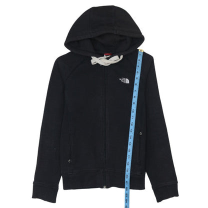 Womens UK Size M The North Face Black Full Zip Hoodie