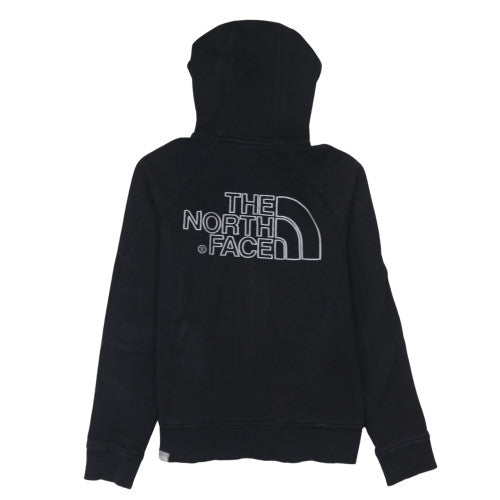 Womens UK Size M The North Face Black Full Zip Hoodie