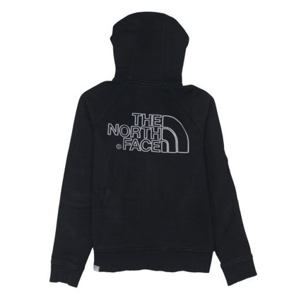 Womens UK Size M The North Face Black Full Zip Hoodie