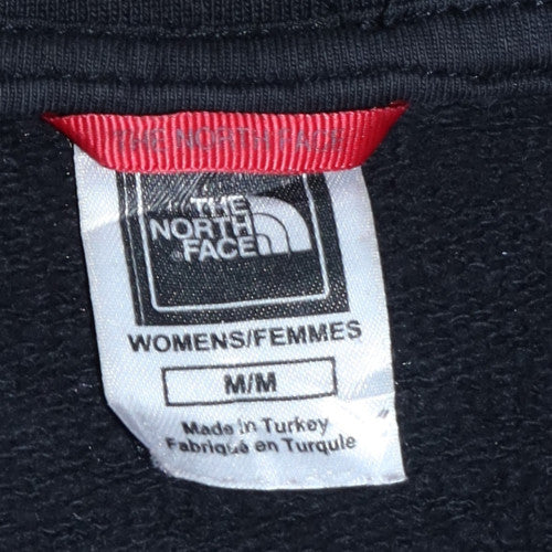 Womens UK Size M The North Face Black Full Zip Hoodie