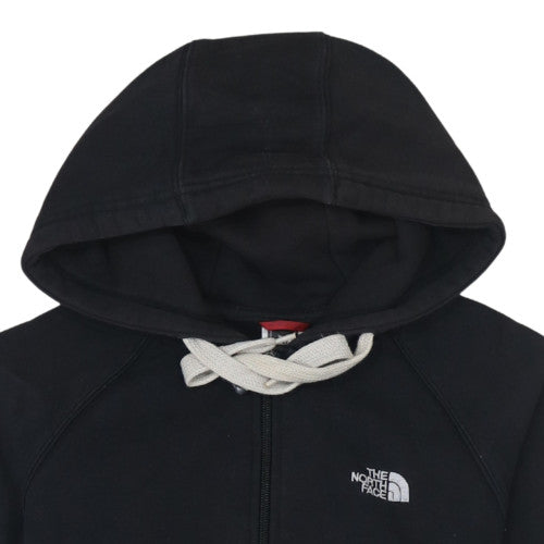 Womens UK Size M The North Face Black Full Zip Hoodie