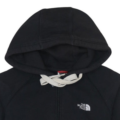 Womens UK Size M The North Face Black Full Zip Hoodie