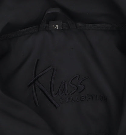 Womens UK Size 14 Klass Collection Black Puffer Jacket